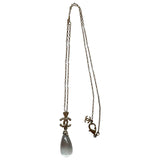 Chanel cc silver metal necklaces