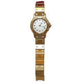 Cartier santos ronde gold yellow gold watch
