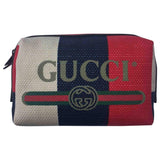 Gucci red cloth travel bag