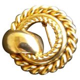 Dior gold metal pins & brooches