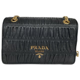 Prada black leather handbag