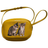 Balenciaga camera yellow leather handbag