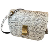 Celine classic white water snake handbag