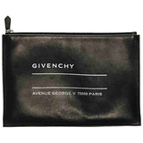 Givenchy black leather clutch bag