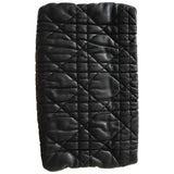 Dior lady dior black leather clutch bag