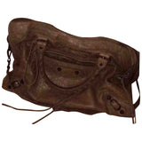 Balenciaga city brown leather handbag