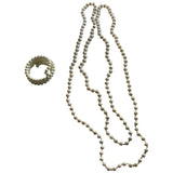 Unknown ecru pearl jewellery sets