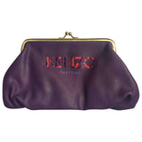 Kenzo purple plastic clutch bag