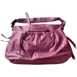 Lancel pink leather handbag