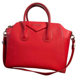 Givenchy antigona red leather handbag