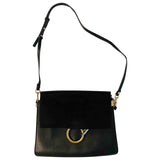 Chloé faye black leather handbag