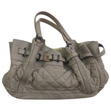 Burberry grey leather handbag