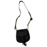 Chloé hudson black suede handbag