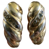 Dior gold metal earrings