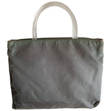 Prada tessuto city green cloth handbag