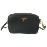 Prada black leather handbag