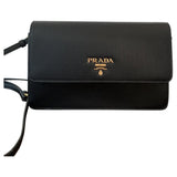 Prada black leather handbag