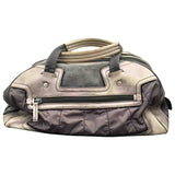 Prada silver cloth travel bag
