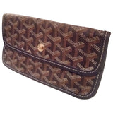 Goyard sainte-marie blue cloth clutch bag