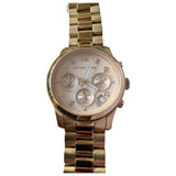 Michael Kors metallic steel watch