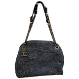 Chanel mademoiselle blue denim - jeans handbag