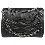 Chanel boy black leather handbag
