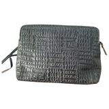 Fendi blue leather handbag