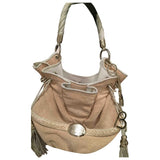 Lancel brigitte bardot beige leather handbag