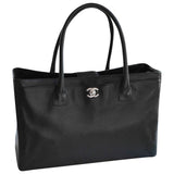 Chanel executive black leather handbag
