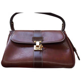 Lancel camel leather handbag