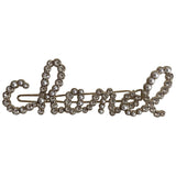Chanel chanel white crystal hair accessories