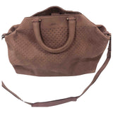 Bally purple suede handbag