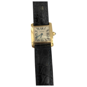 Cartier tank française gold yellow gold watch