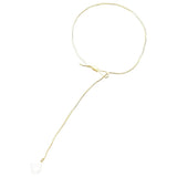 Dior monogramme gold metal long necklaces