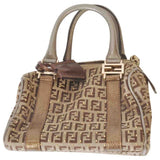 Fendi brown cotton handbag