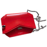 Givenchy bow cut red leather handbag