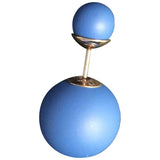 Dior tribal blue plastic earrings