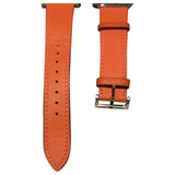 Hermès orange leather watch