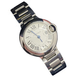 Cartier ballon bleu silver steel watch