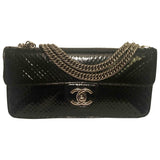 Chanel timeless/classique black leather handbag