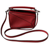 Loewe puzzle  red leather handbag