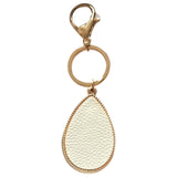 Boucheron white leather bag charms