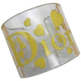 Dior yellow plastic bracelets