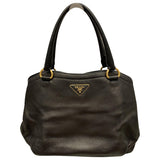 Prada black leather handbag