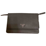 Prada saffiano  grey leather handbag