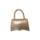 Balenciaga hourglass beige leather handbag