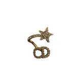 Dior gold metal earrings