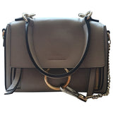 Chloé faye day grey leather handbag