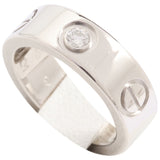 Cartier love silver platinum rings