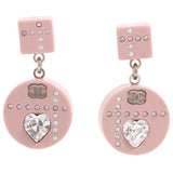 Chanel chanel pink plastic earrings